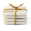 Lexi Home Marble 4 Pc. Square Coasters - Triple Brass Inlay - 3 of 4
