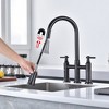 SUMERAIN Bridge Kitchen Sink Faucet with Pull Down Sprayer, 8 Inch Faucet Oil Rubbed Bronze - 4 of 4