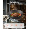 VEVOR Cast Iron Skillet, 3-Piece Frying Pan Set (6, 8, 10 in), Heavy-Duty Skillets with Heat-Resistant Handle, Pre-Seasoned Chef's Pan, Black - 3 of 4