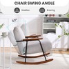 NicBex Accent Chair Rocking Chair Modern Glider Rocking Chair with Metal Frame Reading Chair for Bedroom, Living Room - 4 of 4
