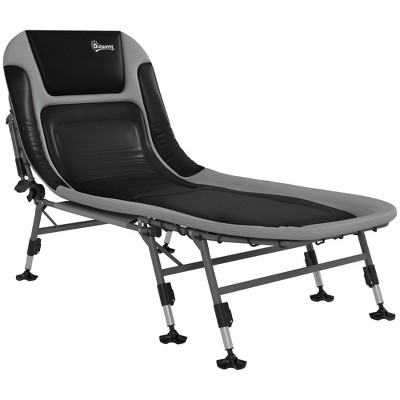 PAGED Folding Camping Chairs with Soft Padded Cushions Beach Chairs for Adults 180° Adjustable Reclining Lounger for Picnics, Balcony