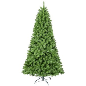 JUJABU 6FT Green Christmas Tree with Memory Wire Branches, 760 Tips PVC Design, Easy Assembly Holiday Decor for Indoor Spaces - 1 of 4