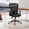 Captiva Designs Mesh Office Chair Adjustable Height & Armrest Swivel Chair, Black - 2 of 4