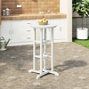 WestinTrends Malibu 42" All Weather HDPE Outdoor Patio Bar Height Bistro Table - Round - 2 of 4