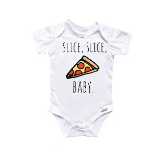 Pizza Lover Onesie® Baby Boy Girl Clothes Infant Bodysuit Funny Cute Newborn GS1 - 1 of 3