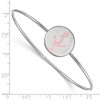 Black Bow Jewelry Sterling Silver Delta Gamma Greek Life Bangle Bracelet 7 Inch - 2 of 3