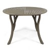 CAVINAS 47.25 Inch Round Patio Table,Outdoor Dining Table with  Acacia Wood Tabletop and Legs,Outdoor Patio Table for 4 - 2 of 4