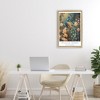 Stupell Industries Vintage Morris Inspired Blue Peacock Floating Frame Canvas Art - 3 of 4
