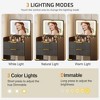 Fredees 3-in-1 Vanity Desk with Flip Top Mirror and Lights - 4 of 4