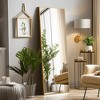 MAYEERTY Hanging Mirror Aluminum Alloy Thin Edge Right Angle Rectangle Gold 47x22x1in - 3 of 4