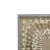 Set of 2 Intricate Abstract Shadow Box Wall Decors Gray/White/Beige - A&B Home: MDF Material, Transitional Style, Includes Mounting Hardware - 4 of 4