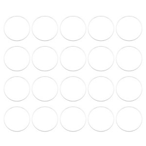Unique Bargains DIY Craft Brass Hollow Round Jewelry Connecting O-Rings 50 Pcs - 1 of 4