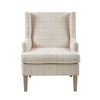 TOAOTBNBO Solid Wood Accent Chair with High Back, Modern Armchair with High Density Foam Upholstered Chair Comfy Lounge Chair for Bedroom - 2 of 4