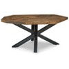 Haileeton Coffee Table Black/Gray/Brown/Beige - Signature Design by Ashley: Contemporary Pedestal Base, Acacia Top - 3 of 4