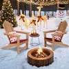 OTSUN Solid Wood Adirondack Chair Teakwood Large Lawn Chair - 3 of 4