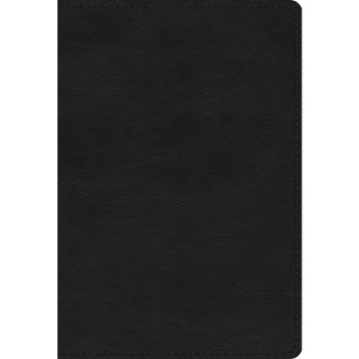 ESV Large Print Compact Bible, Red Letter (Trutone, Black) - (Leather Bound)