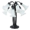 21" Lily Table Lamp White - River of Goods - 2 of 4