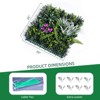 12 PCS Grass Wall Panels 20"x 20", Privacy Screen Greenery Backdrop Panels, Boxwood Grass Panels Hedge Wall Decor for Garden Yard Fence - 2 of 4