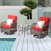 UPTIOT Outdoor 2 - Person Outdoor Seating Group with Cushions - 3 of 4
