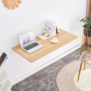 VYNXARIA Laundry Room Folding Table Wall Mounted Folding Table for Small Spaces,Fold Down Desk,45x22",Burly Wood - 1 of 4