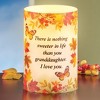 Collections Etc LED Lighted Autumn Floral Butterfly Granddaughter Flameless Candle - 2 of 2