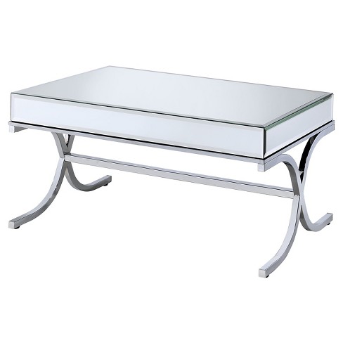 Coffee Table Chrome Acme Furniture Target