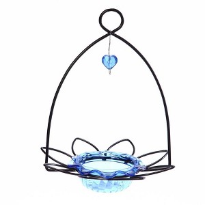 Birds Choice Bluebird Flower Bird Feeder Small - Blue: Weather-Resistant, No Assembly, Mealworm Feeder - 1 of 4