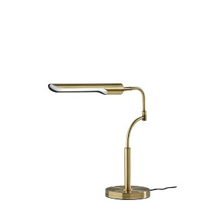 Adesso Zane Desk Lamp: 17" Adjustable, 3-Level Touch Sensor, ETL Listed, Metal Shade, Includes LED Bulb - 1 of 4