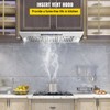 VEVOR Insert Range Hood, 900CFM 4-Speed, 36 Inch Stainless Steel Built-in Kitchen Vent with Touch & Remote Control Lights Baffle Filters, Silver - 3 of 4