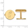Black Bow Jewelry 14k Yellow Gold Plated Sterling Silver Cincinnati Bearcats NCAA Cuff Links - 2 of 3