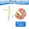 Unique Bargains Treble Hooks Metal Spinner Fishing Lures for Freshwater Saltwater Salmon 10 Pcs - 2 of 4