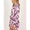 Womens Long Sleeve Dress V Neck Collar Belted Button Down Shirt Dress Designer T Shirt Dresses Beach Cover Ups Robe Dress for Photography - 3 of 4