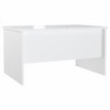 vidaXL Modern High Gloss White Coffee Table | Engineered Wood | 31.5"x19.7"x16.7" | Assembly Required - 4 of 4