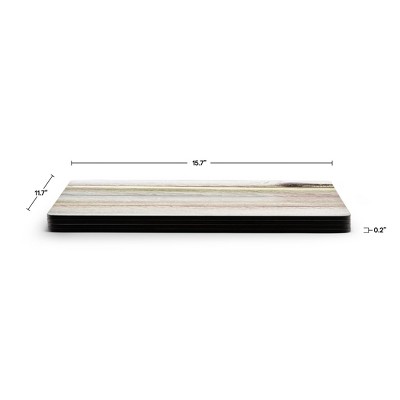 Rustic Driftwood Print Hardboard Placemats Set of 4