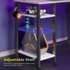 Greenstell L Shaped Desk - Black Reversible Computer Desk with LED Lights, Power Outlets, Monitor Stand & Storage - 4 of 4
