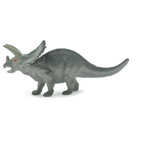 Collectible Wildlife Gifts | Triceratops, Ceratopsian, Dinosaur, Cretaceous, High Quality, Hand Painted, Rubber, Model,  Toy, Gift,  6"   RI20 B166 - 1 of 4