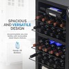 Newair Freestanding 28 Bottle Dual Zone Compressor Wine Fridge in Stainless Steel, Adjustable Racks and Exterior Digital Thermostat - 4 of 4