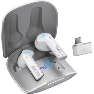 ASUS ROG Cetra True Wireless Gaming Headphones (2.4 GHz & Bluetooth 5.3, ROG SpeedNova, 24-bit 96 kHz Audio, Dirac Opteo, 46-Hour Battery Life)- White - 1 of 4