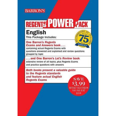 Regents English Power Pack Barrons Regents Ny 5 Edition By Carol Chaitkin Paperback - 