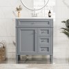 Tramull Modern Bathroom Vanity with Sink Top, 2 Drawers & Tip-Out Tray, Storage Cabinet with Soft-Close Doors - 4 of 4