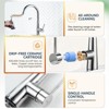 WOWOW Single Handle Pull Down Sprayer Kitchen Faucet with Soap Dispenser in Brushed Nickel - 4 of 4
