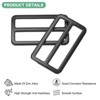 Unique Bargains Zinc Alloy Durable Multipurpose Tri Glide Metal Buckles for Bags 6 Pcs - 2 of 4