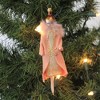 Italian Ornaments 7.0 Inch Amelie In Pink Coat Italian Fashion Lady Tree Ornaments - 4 of 4