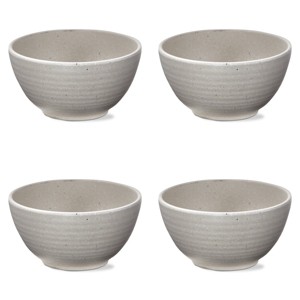 TAG 22 oz. 6 in. Cream Brooklyn Melamine Plastic Dinnerware Bowl Dishwasher Safe Indoor Outdoor Round Beige Set 4 - 1 of 3