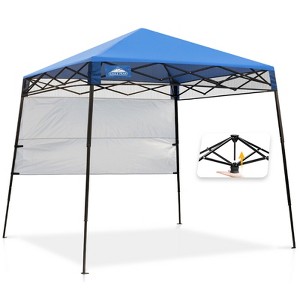 EAGLE PEAK 8x8ft Pop Up Canopy with Sidewall, 8x8 Base 6x6 Top - 1 of 4