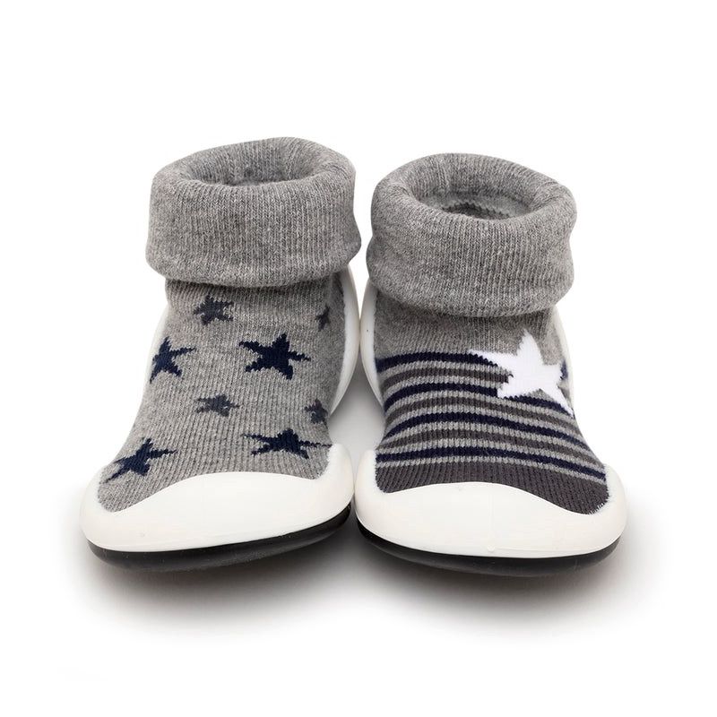 Komuello Toddler Boy First Walk Sock Shoes Stars & Stripes, 2 of 9