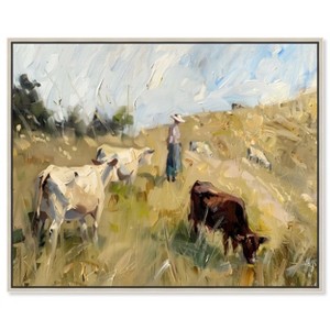 Art Remedy To Pasture Rustic Chic Farmhouse Wall Art Framed - 1 of 4