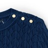 Lands' End Women's Cotton Viscose Button Shoulder Modern Crew Sweater - 4 of 4