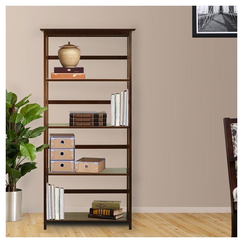 63" 5 Tier Mission Style Bookcase - Flora Home, 4 of 5