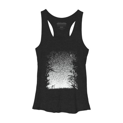Women's Design By Humans Pixel Space By daletheskater Racerback Tank Top